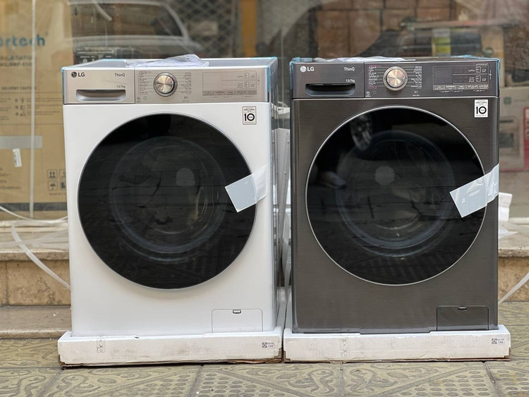 ماشین لباسشویی ال جی|LG مدل WDR1307BWP ظرفیت ۱۳ کیلوگرم بخارشوی دار