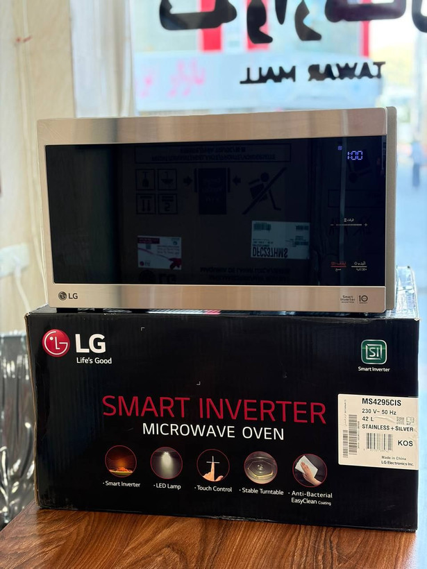 مایکروویو ال جی|LG مدل MS4295CIS ظرفیت 42 لیتر با اینورتر هوشمند